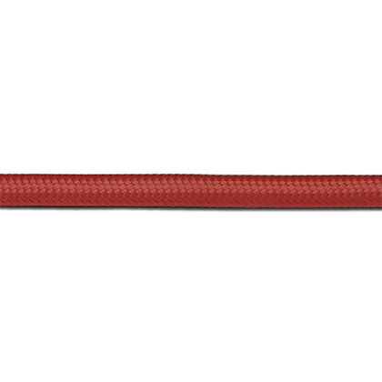 câble textile rouge